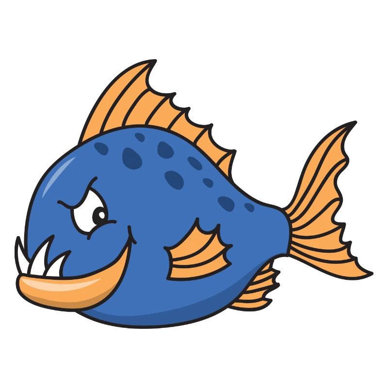 Poisson mignon mignon Cool Piranha
