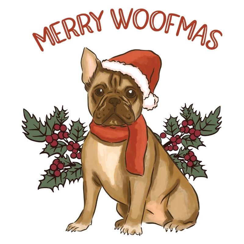 Joyeux Woofmas - Joyeux Noël Boston Terrier