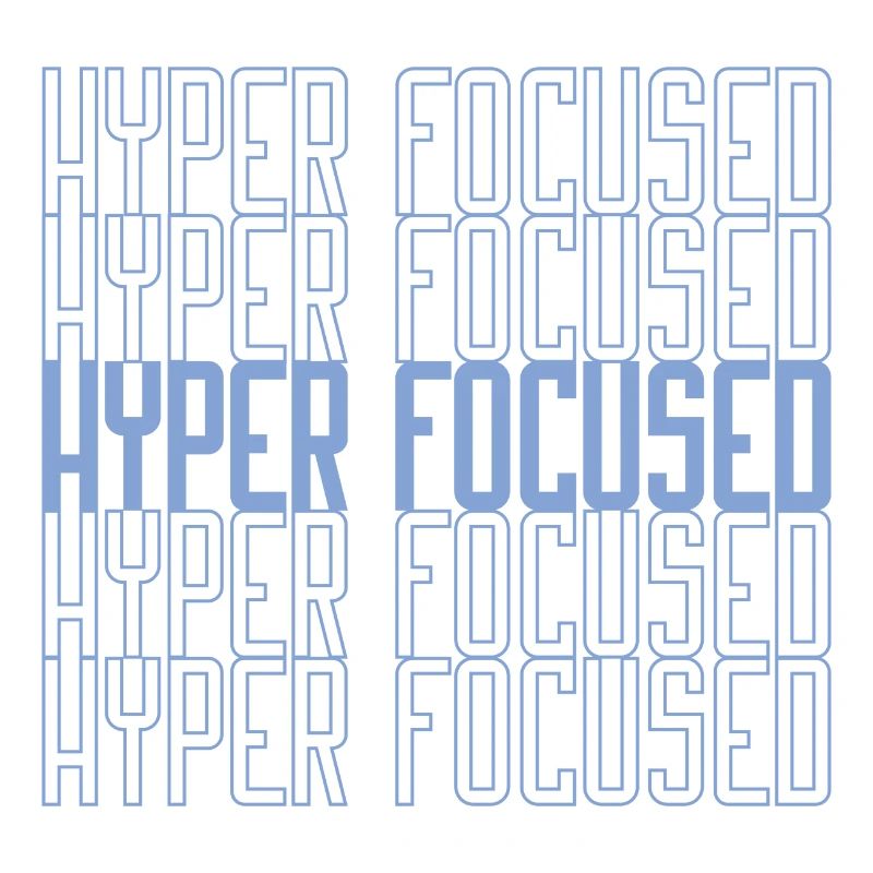 Hyperfocused in blau