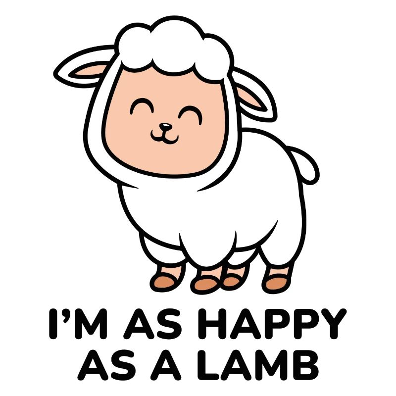 Ich bin so glücklich wie ein Lamm