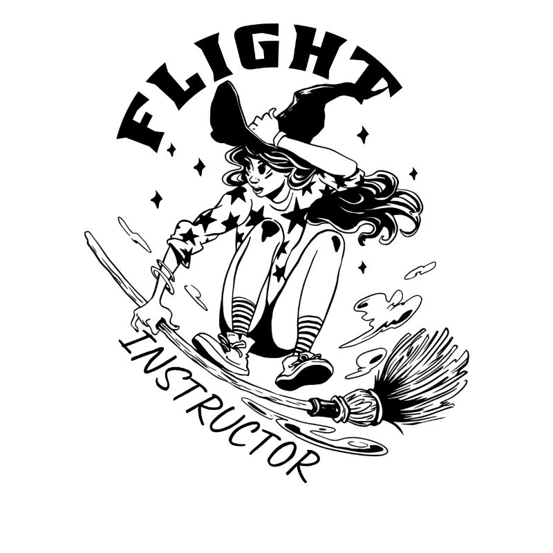 Halloween Witch Flight Instructor