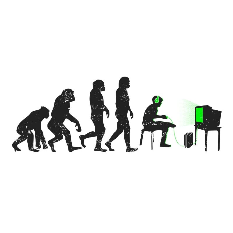 Les joueurs joueurs de cadeau d'évolution geek ballot Noob