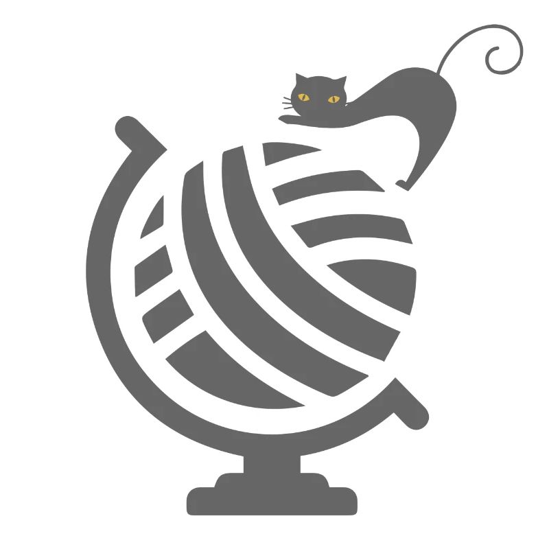 Chat mignon sur le Globe