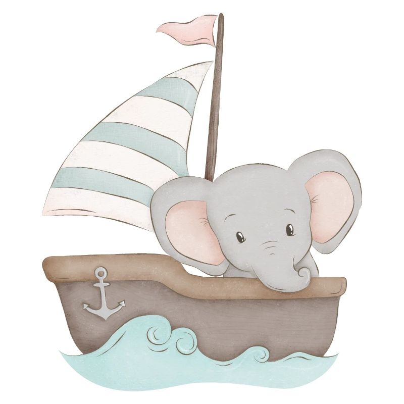 Bateau bébé éléphant