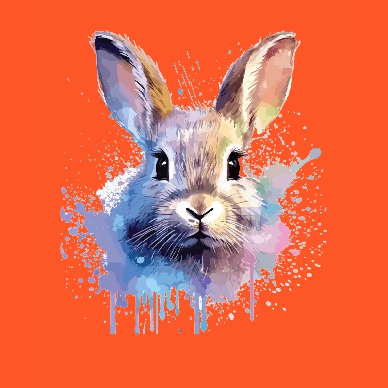 Funny rabbit - cute design for