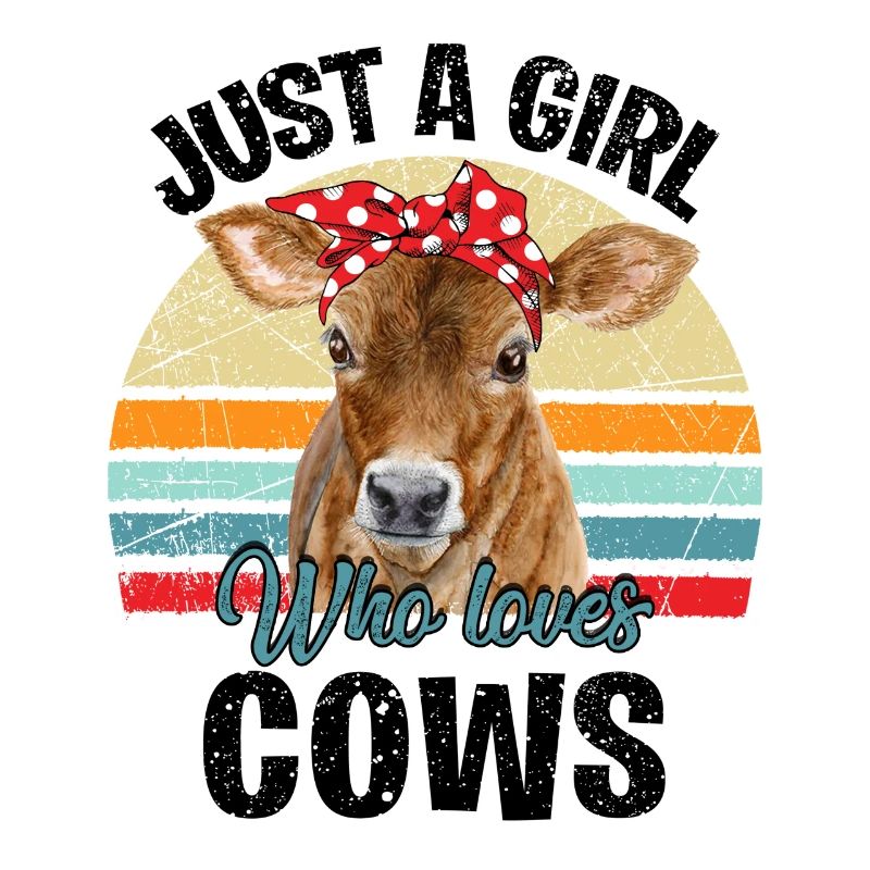 Nur ein Mädchen, das Kühe liebt
