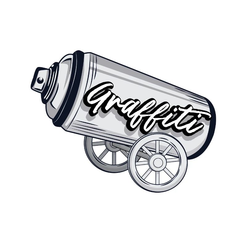 Graffiti spray can