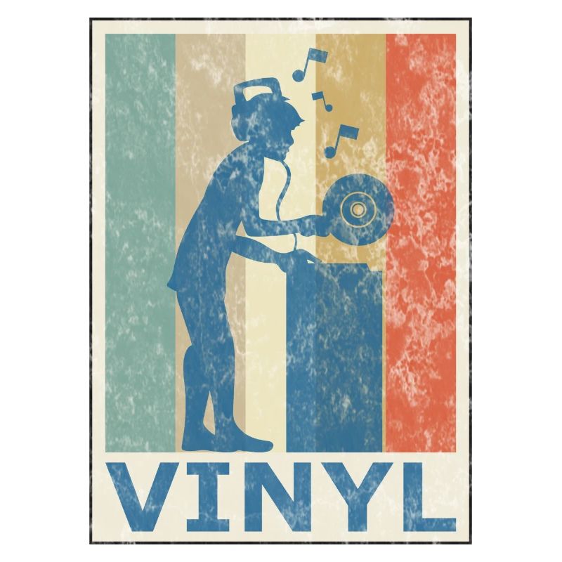 Retro Vintage Style DJ Deejee Vinyl Record