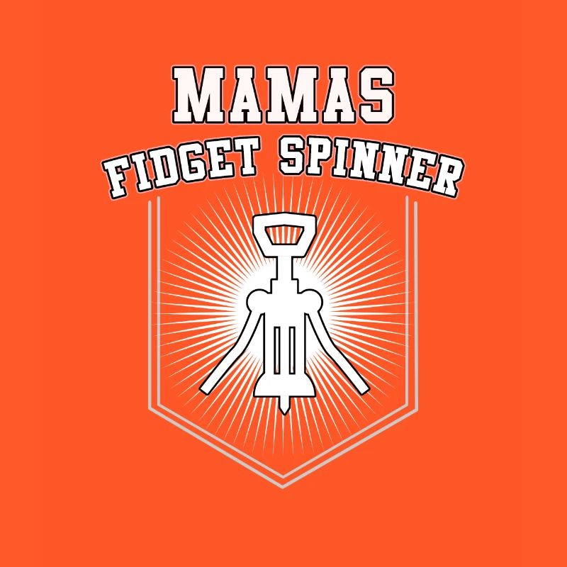 Mama's Fidget Spinner looks funny. Gift.