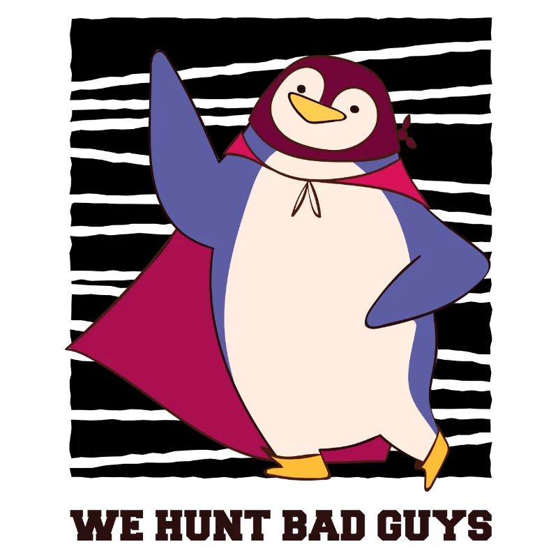 Funny penguin dressed up