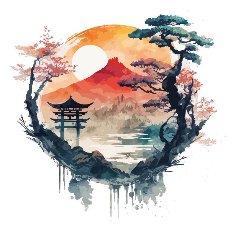 Chinesisches Aquarell