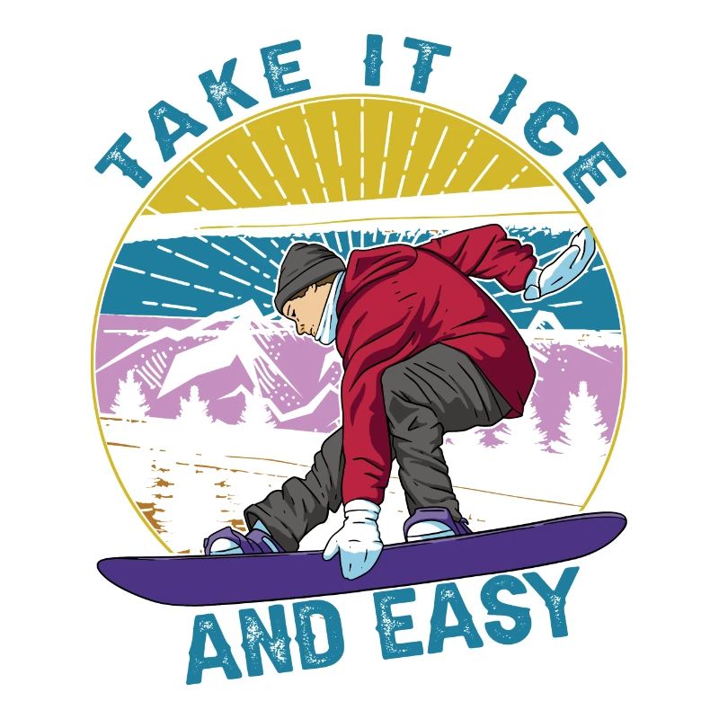 Take It Ice And Easy - Snowboard - Ski - S