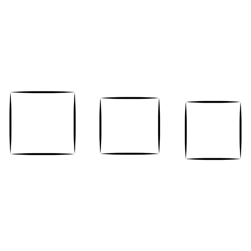three squares square square