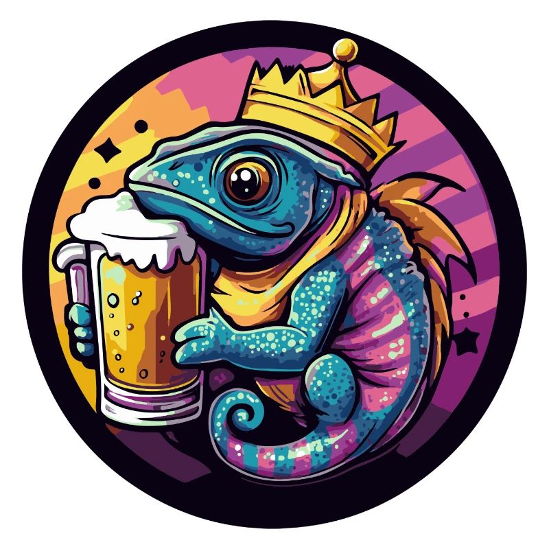 Chameleon Bier Comic