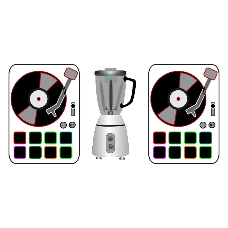 DJ controller with mixer