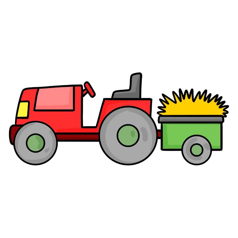 Tracteur avec remorque
