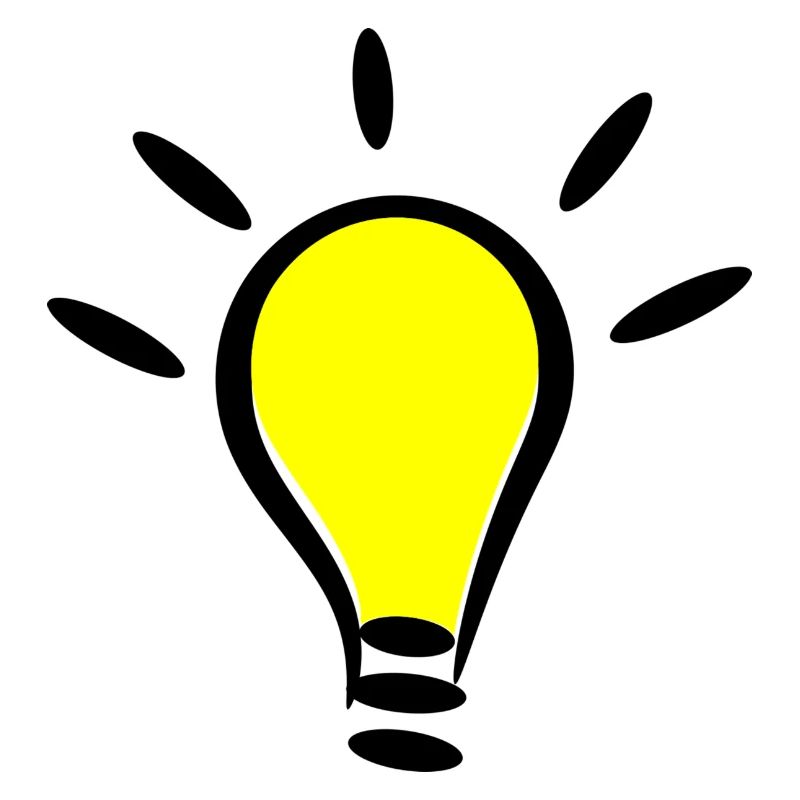 Glühbirne Licht an Idee Geschenk Idee