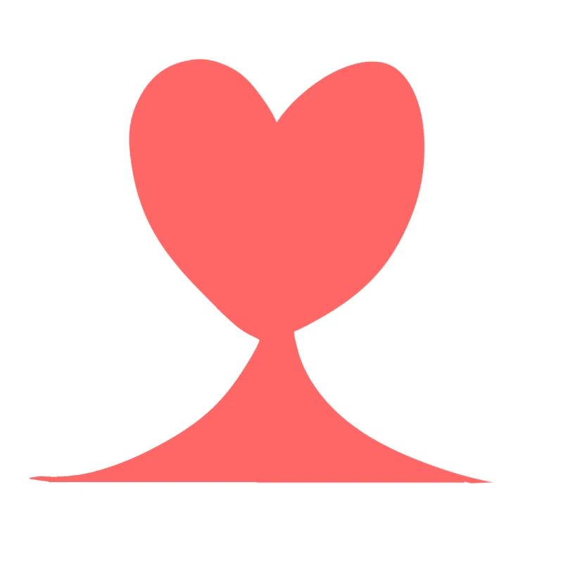 Herz liebe symbol form rosa