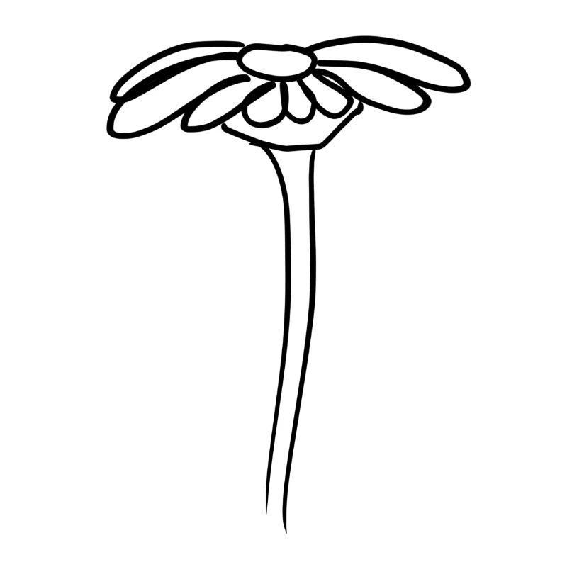 icône de fleur icône de forme de plante latérale