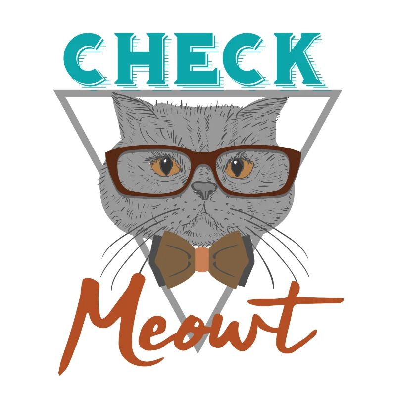 Cat checkmate chess gift