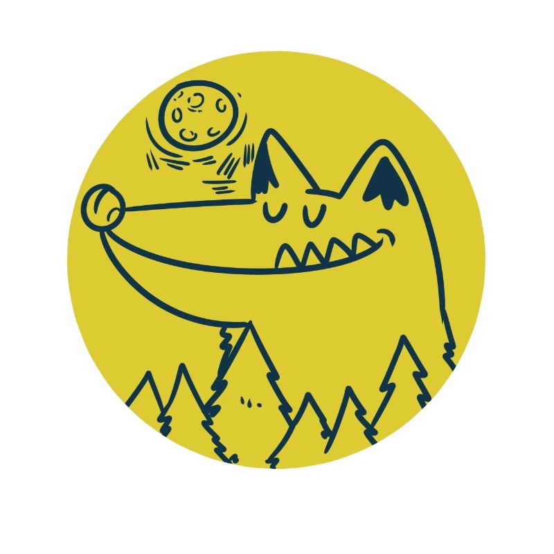 Wolf Cartoon Comic Pack Prey Idée Cadeau Sauvage