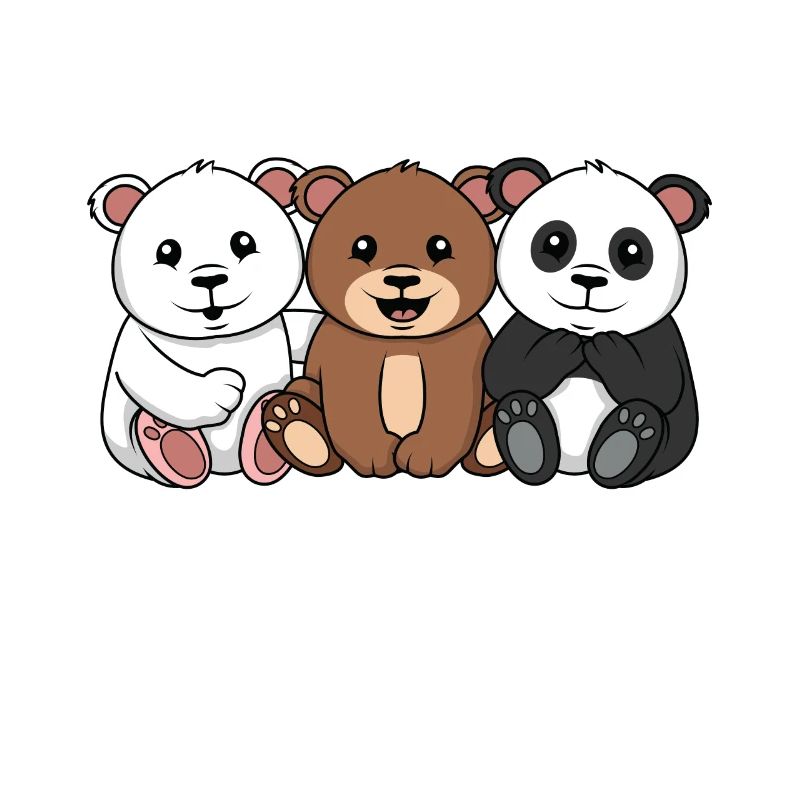 3 Bears 3 Bären Eisbär Bär Panda