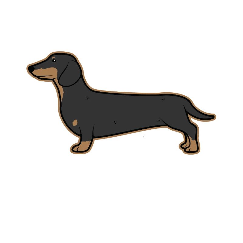 Dachshund badger silhouette