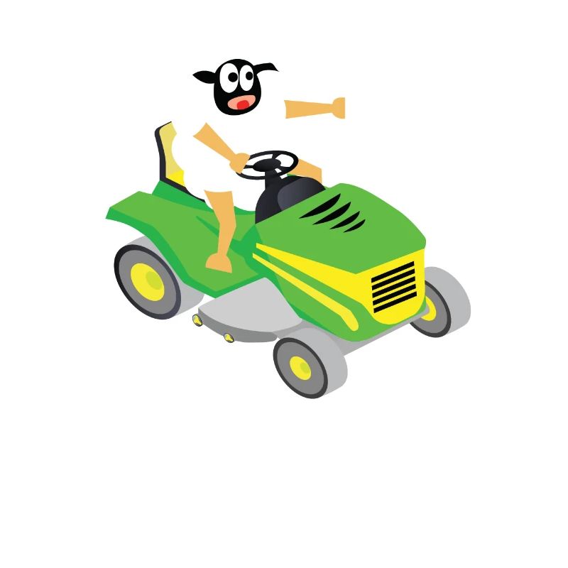 Schaf Rasenmäher Geschenkidee