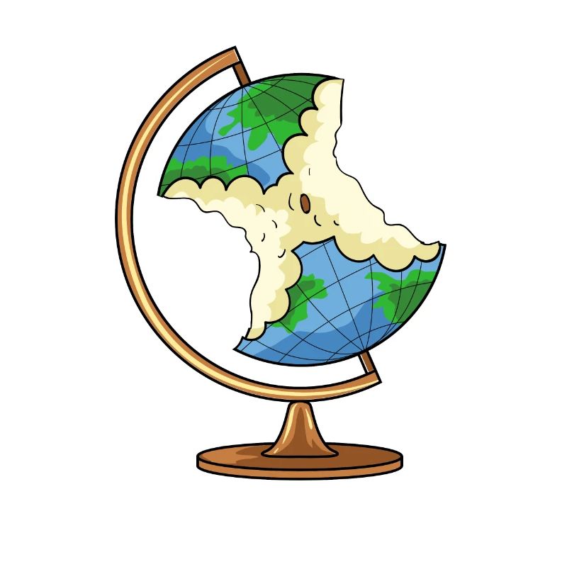 Globus Erde Apfel Klimaschutz Klimawandel
