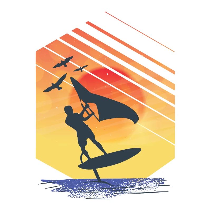 Wing Foiling Surfing Surfer Geschenkidee