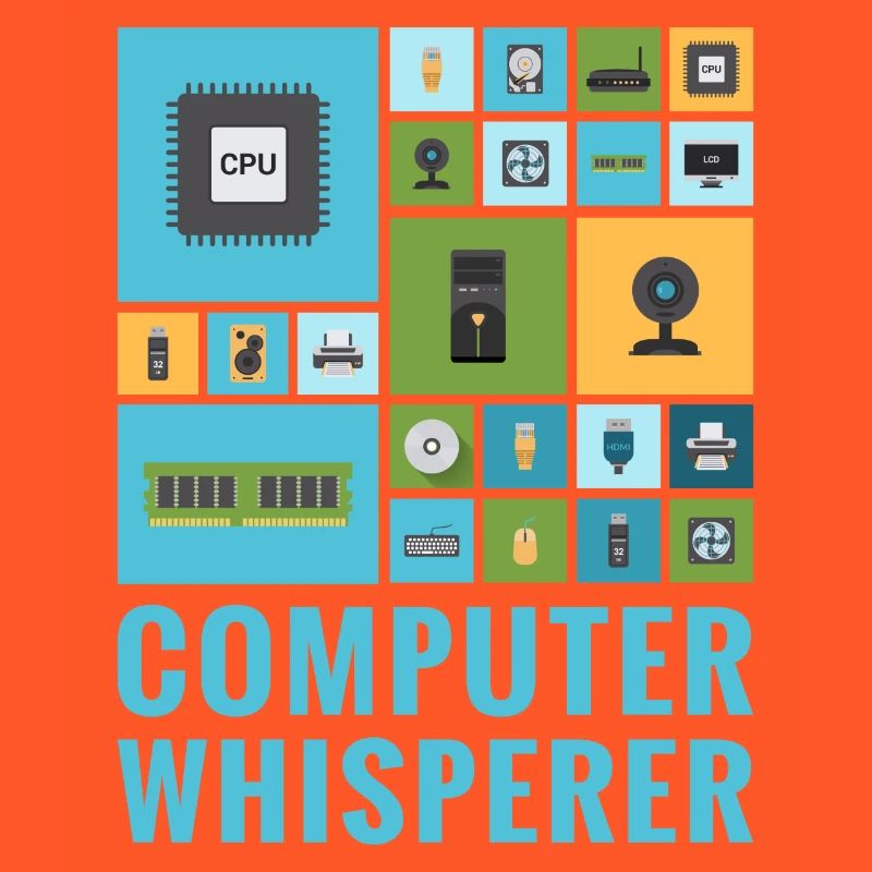 Ordinateur Whisperer Funny IT Tech Support Help Desk