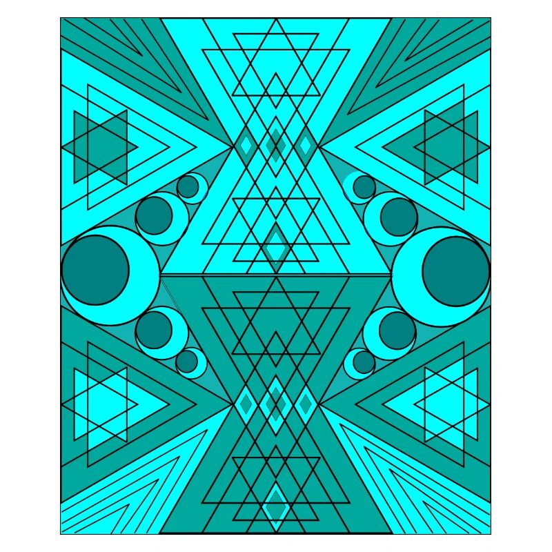Sacred Geometry Turquoise BytheManzanitas