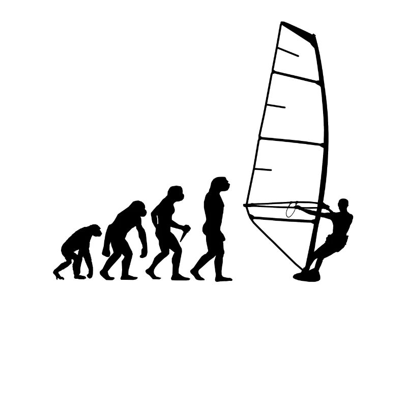 Windsurf Evolution Shirt Surfer Windsurfer Surf