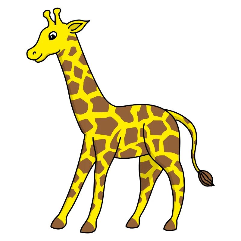 Giraffe Tiere Comic Kinder Geschenkidee