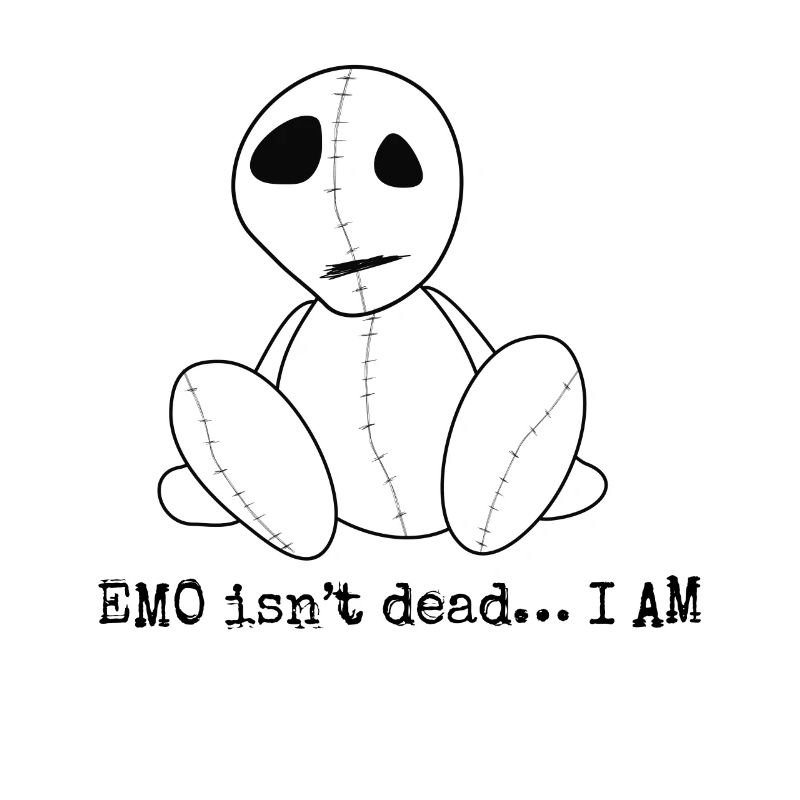 EMO ist nicht tot... Ich bin | Emo Kleidung | Emocore Goths