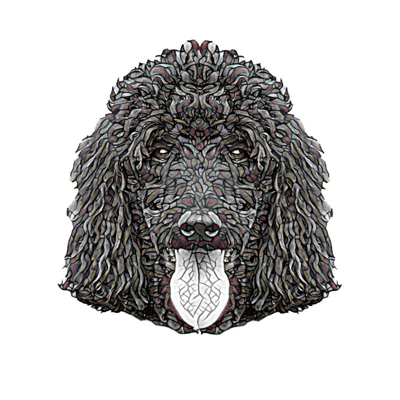 Standard Poodle Face