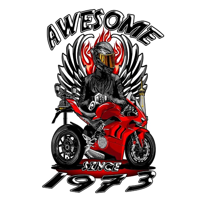 Awesome since 1973, Biker Geburtstag