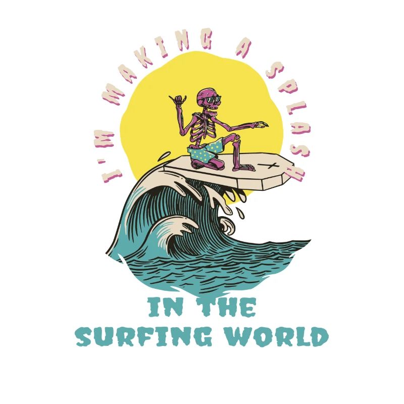 Je fais sensation dans le monde du surf Surfer