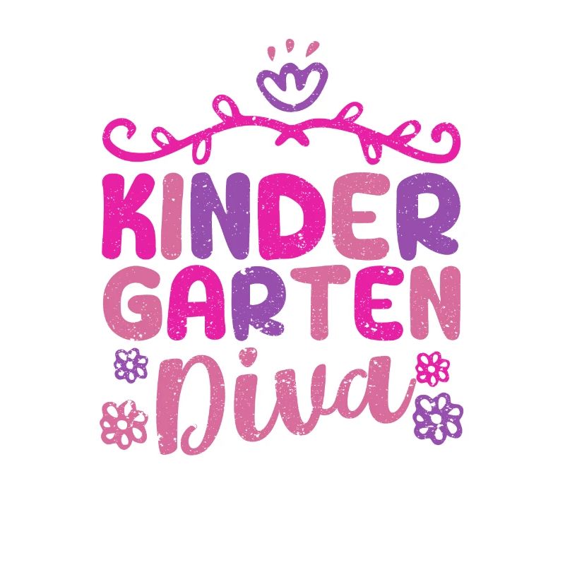 Mädchen Kindergarten Diva Erster Tag der Kinder