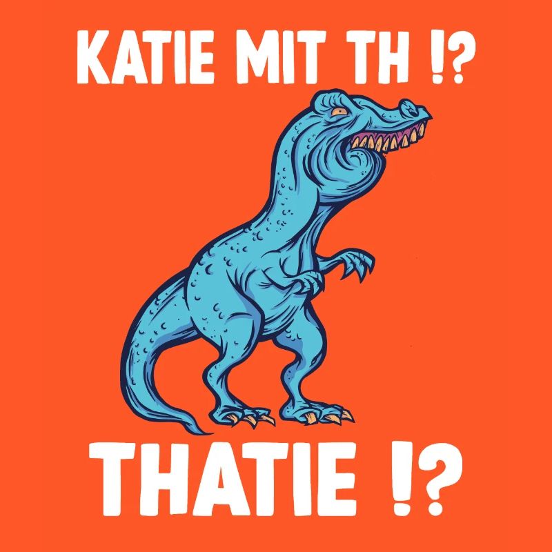 Katie oder Kathie T-Rex Überbiss Dinosaurier Meme