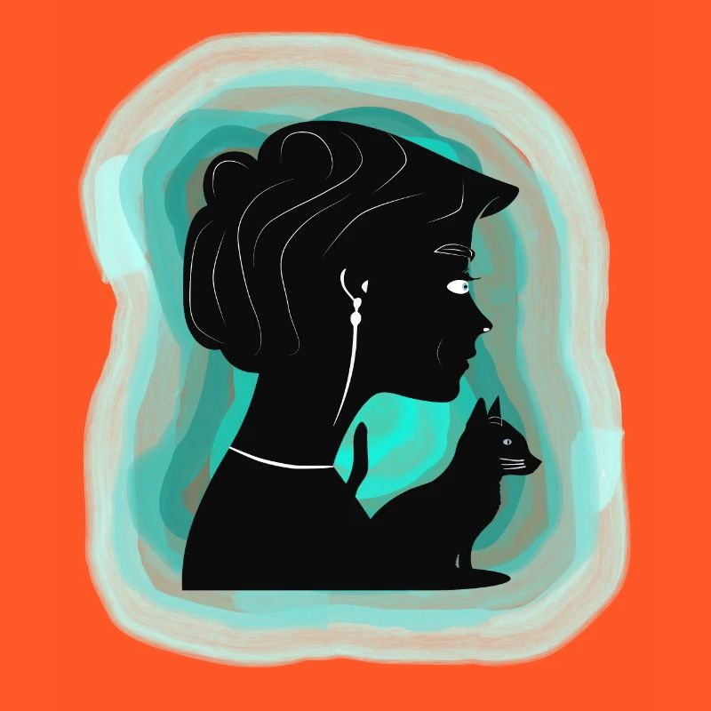 Affectionate cat shows her affection