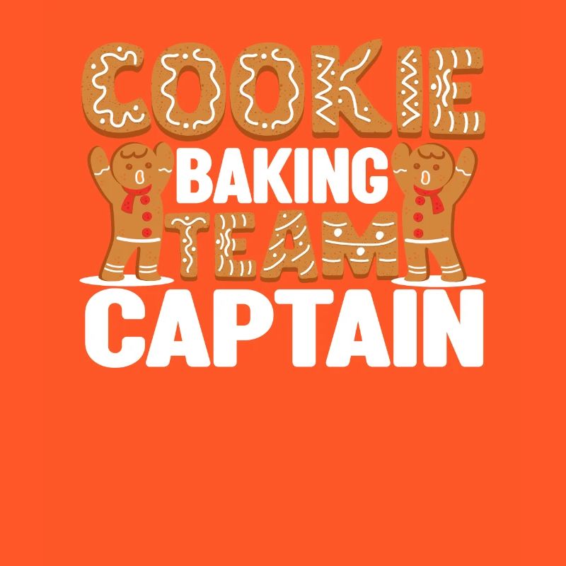Cookie Baking Team Captain Funny Gingerbread Man