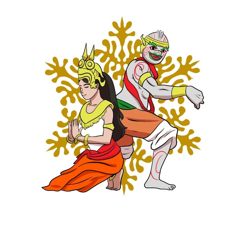 Cambodia Reamker Dance Khmer Apsara I Gift