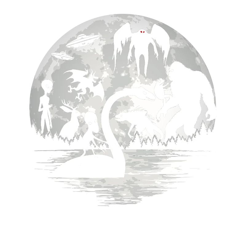 Bigfoot Mothman Jersey Devil Alien Cryptids