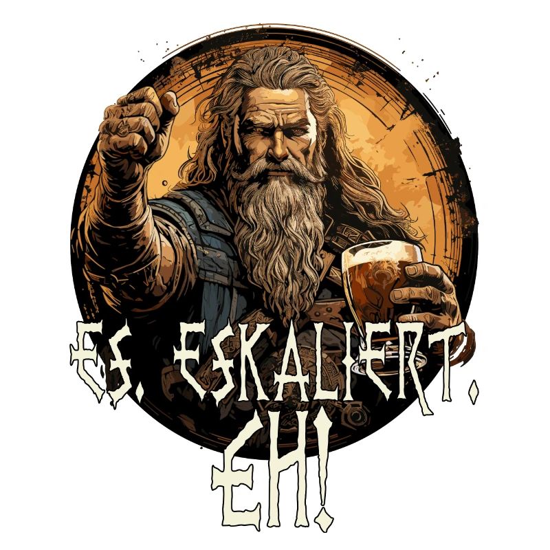 Wikinger Spruch Es, Eskaliert, eh