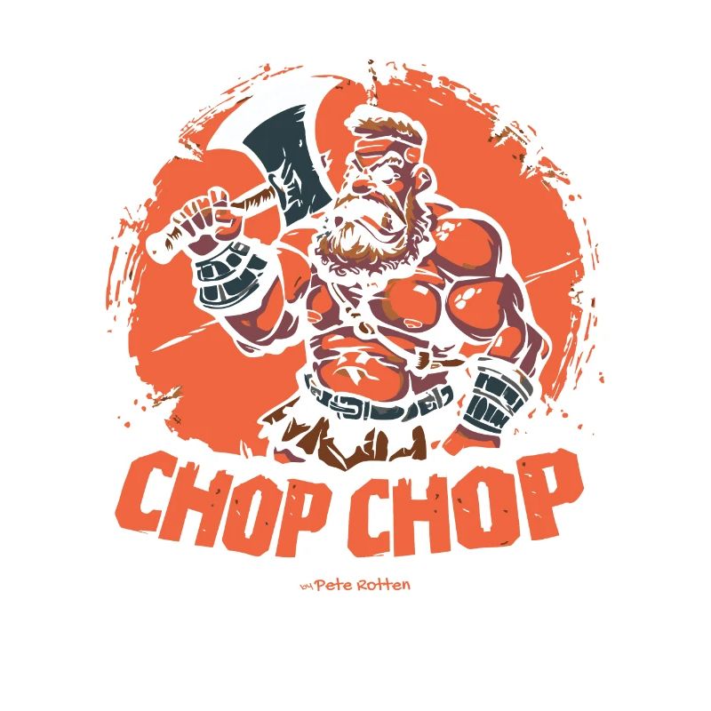 Chop Chop: Fighting barbarian with axe