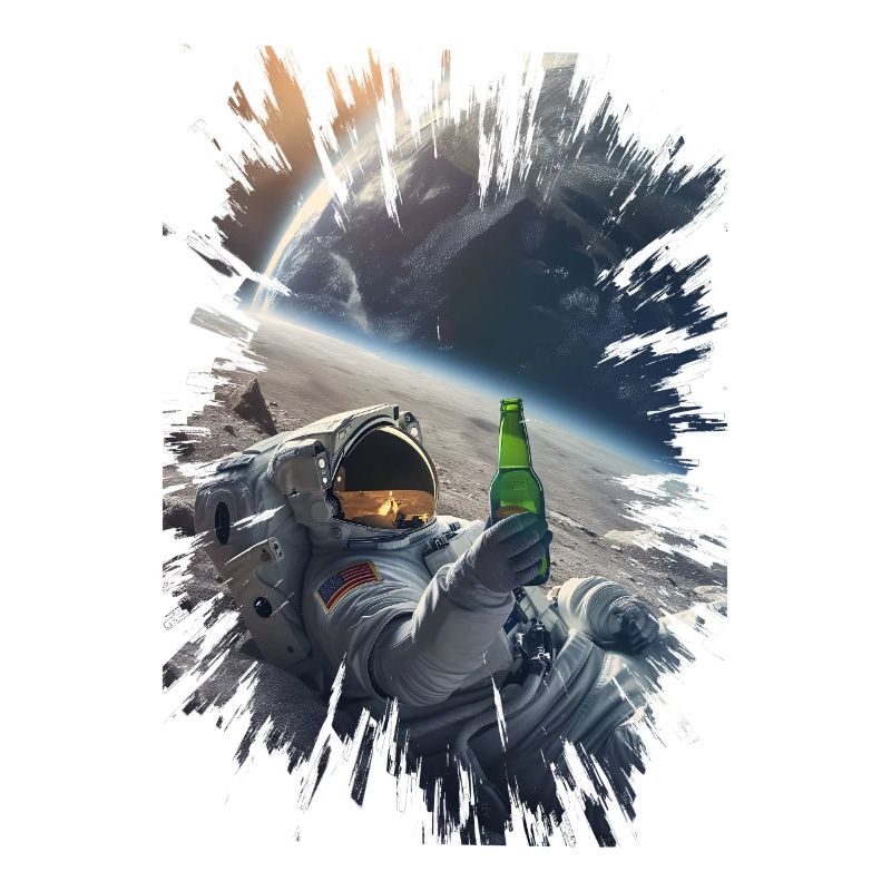 Astronaut with beer