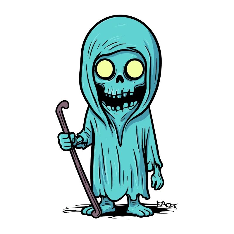 The Candy-Colored Cartoon Grim Reaper