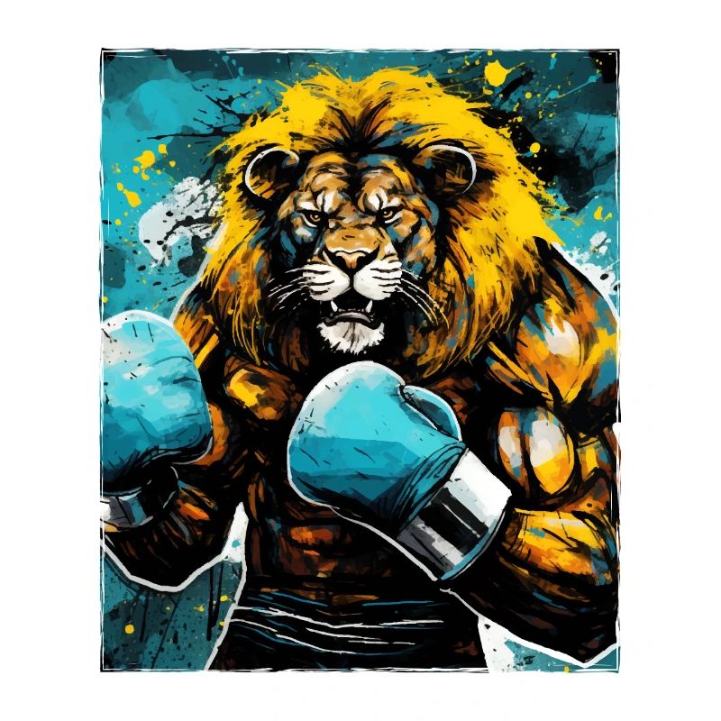Löwe Boxer Kämpfer