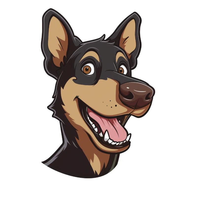 Australian Kelpie Geschenk | Cartoon Artwork